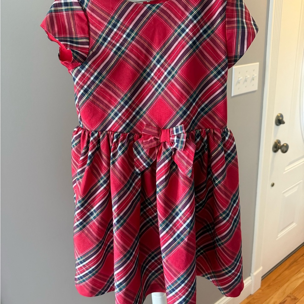 H&M Red and Black A-Line Casual Dress